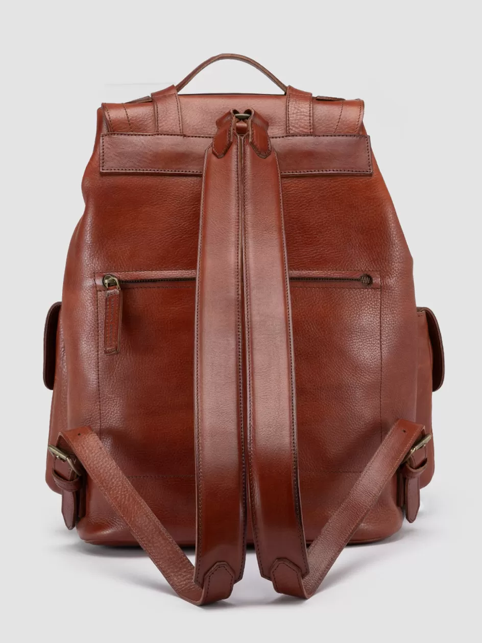 rare_27__brown_leather_backpack_100227.webp Officine Creative Backpacks | Backpacks>RARE 27 - Leather Backpack BROWN
