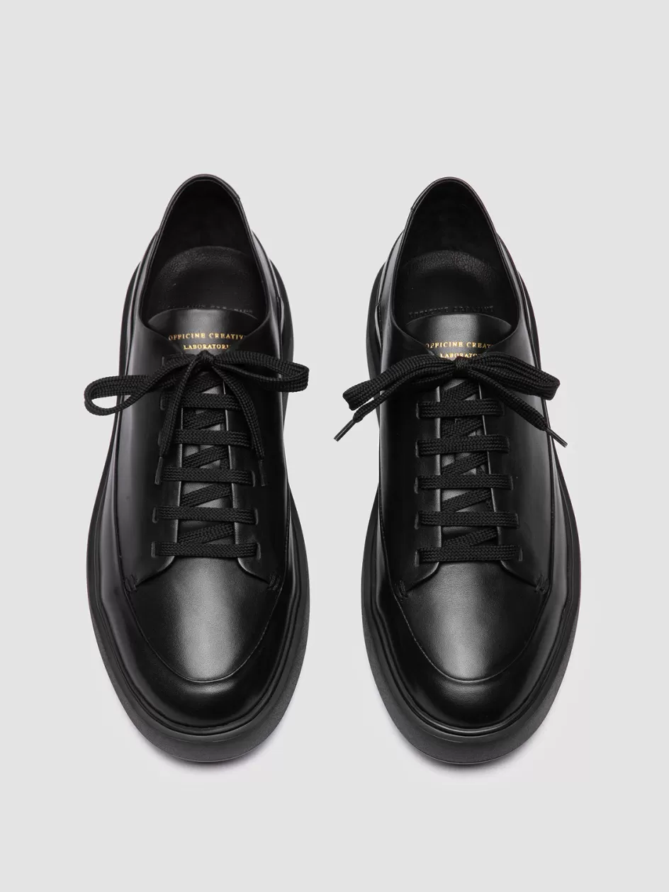 Officine Creative Sneakers>RELEASE 001 - Leather Low Top Sneakers BLACK