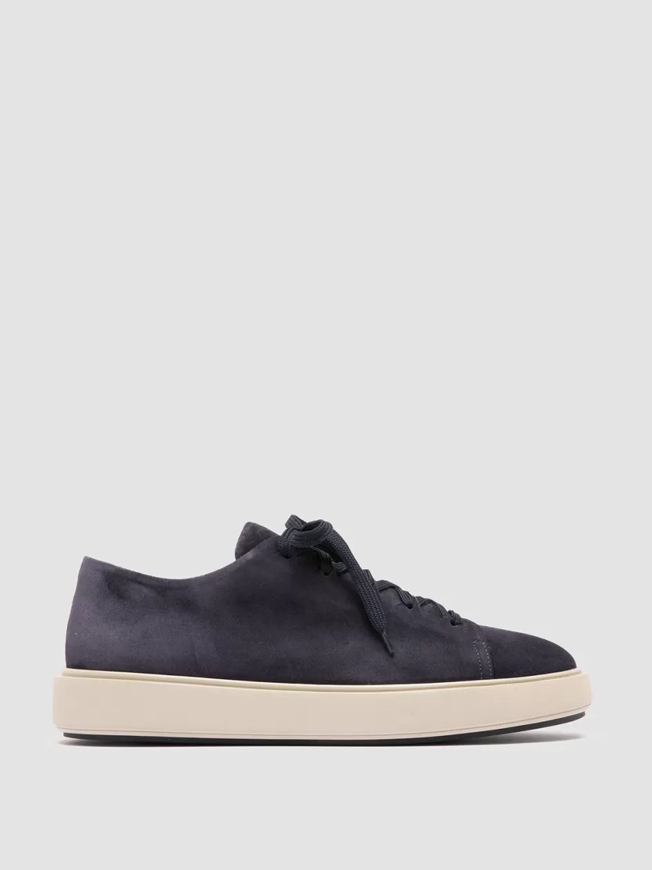 Officine Creative Sneakers>REMASTER 001 - Suede Low Top Sneakers BLUE