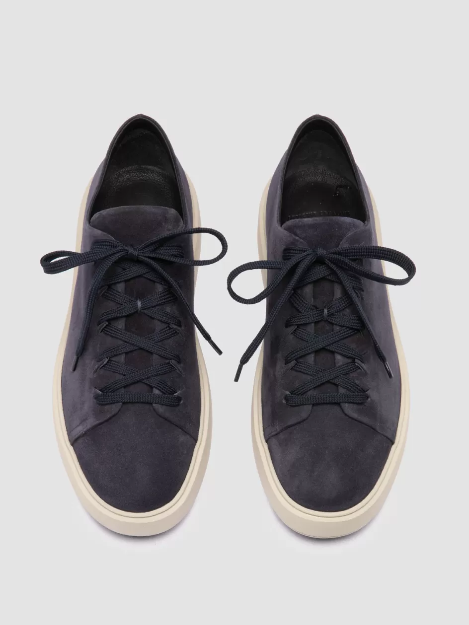 Officine Creative Sneakers>REMASTER 001 - Suede Low Top Sneakers BLUE