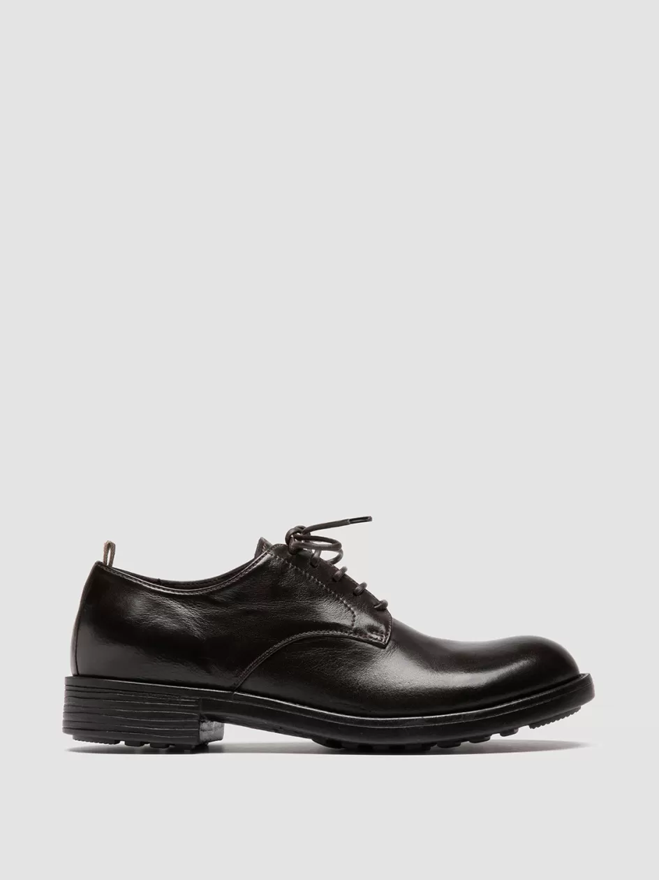 Officine Creative Derbies & Oxfords | Dress Shoes>SERGEANT 101 - Burgundy Leather Derby Shoes TRUFFLE                                           
