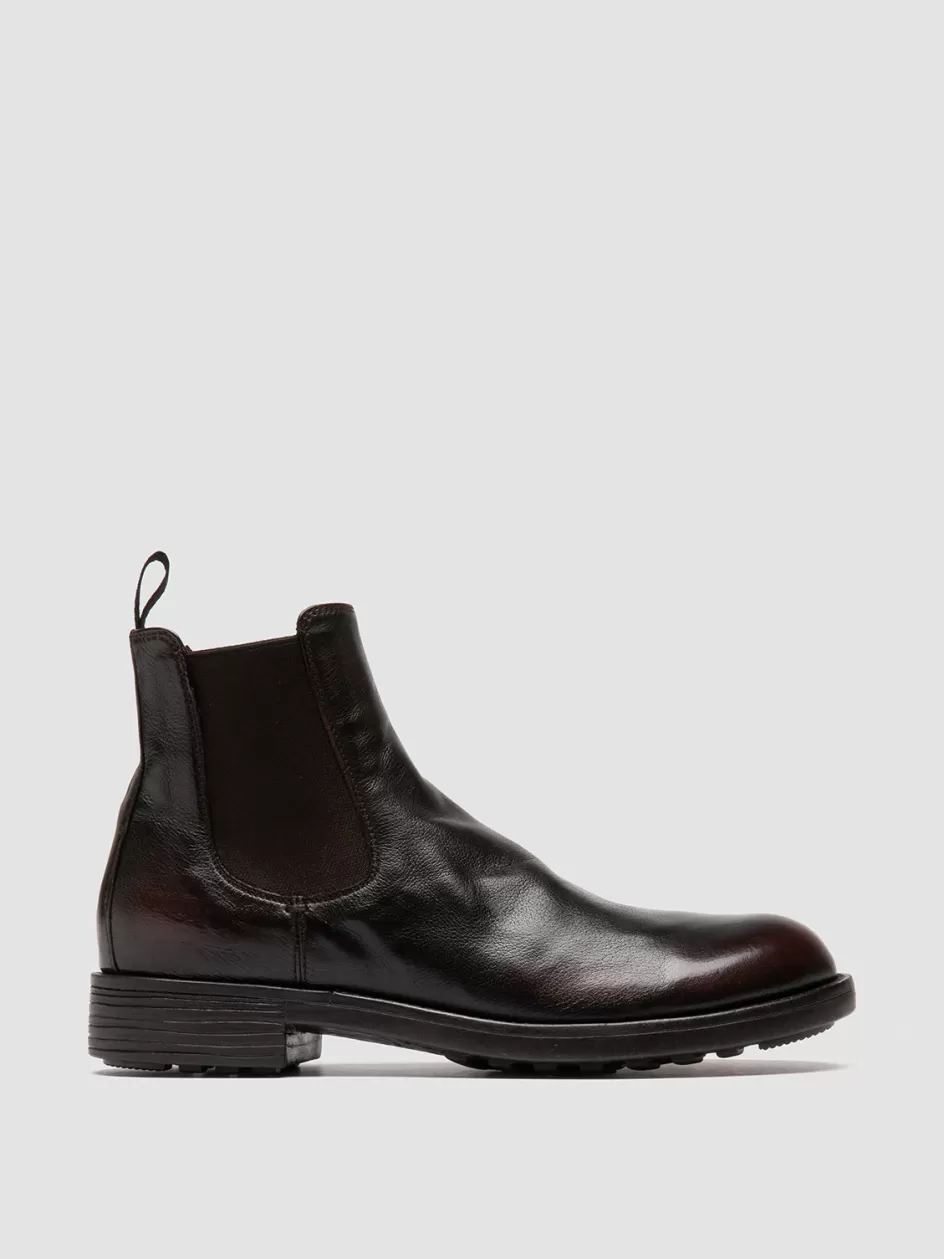Officine Creative Boots & Booties>SERGEANT 102 - Brown Leather Chelsea Boots OTTO/TM25