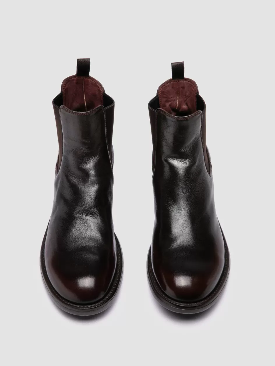 Officine Creative Boots & Booties>SERGEANT 102 - Brown Leather Chelsea Boots OTTO/TM25                                         