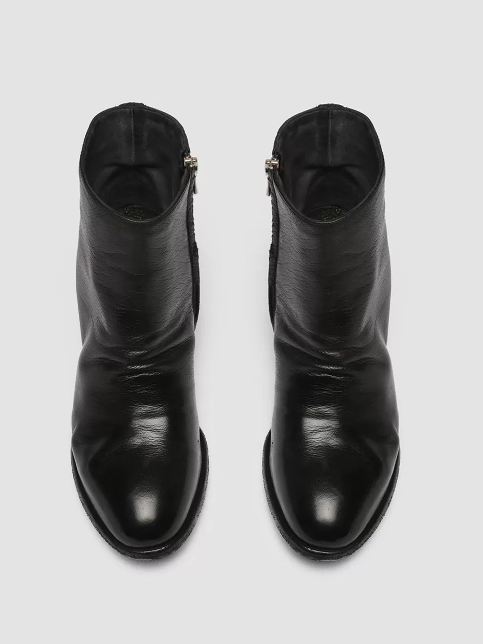 Officine Creative Boots & Booties>SHERRY 003 - Leather Ankle Boots BLACK