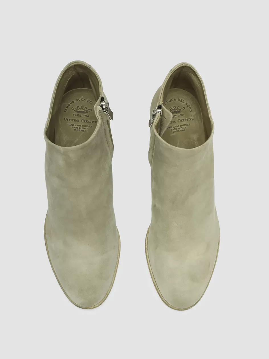 Officine Creative Boots & Booties>SHIRLEE 002 - Suede Ankle Boots GREEN