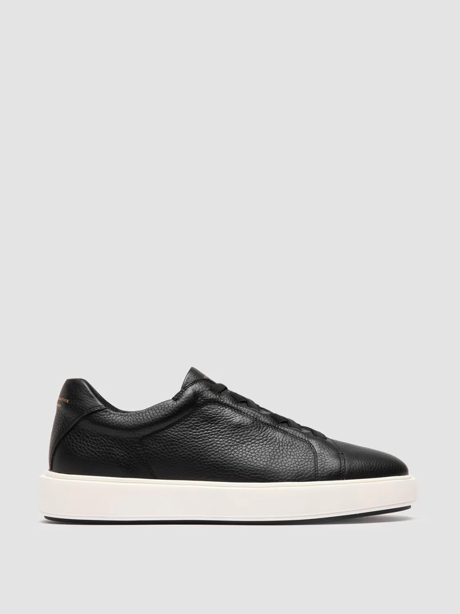Officine Creative Sneakers>SLOUCH 001 - Leather Low Top Sneakers BLACK