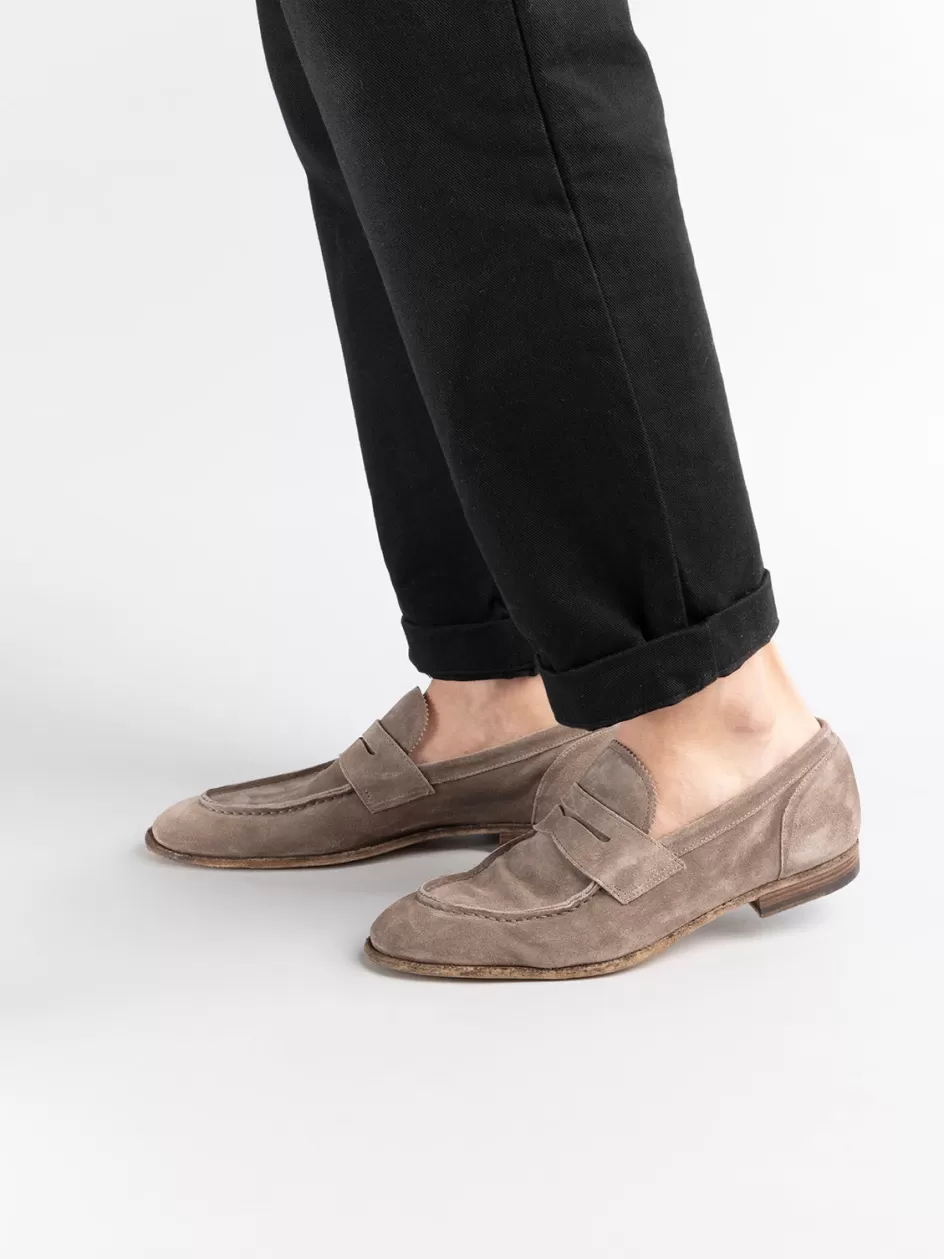 solitude_001__taupe_suede_penny_loafers_97482.webp Officine Creative Suede Selection | Loafers>SOLITUDE 001 - Taupe Suede Penny Loafers OTTER