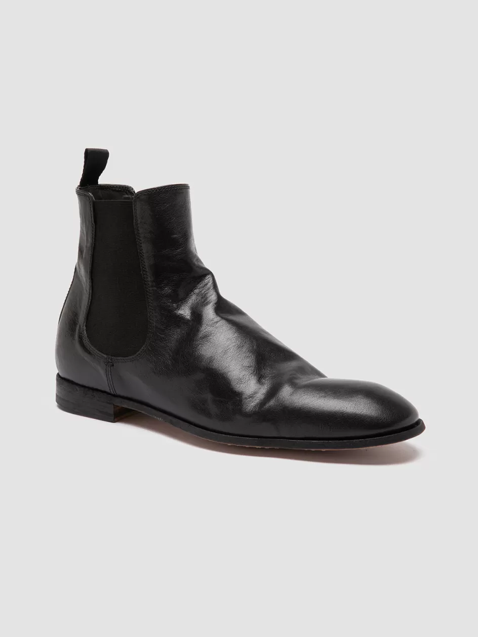 solitude_004__black_leather_chelsea_boots_102818.webp Officine Creative Ankle Boots>SOLITUDE 004 - Leather Chelsea Boots BLACK