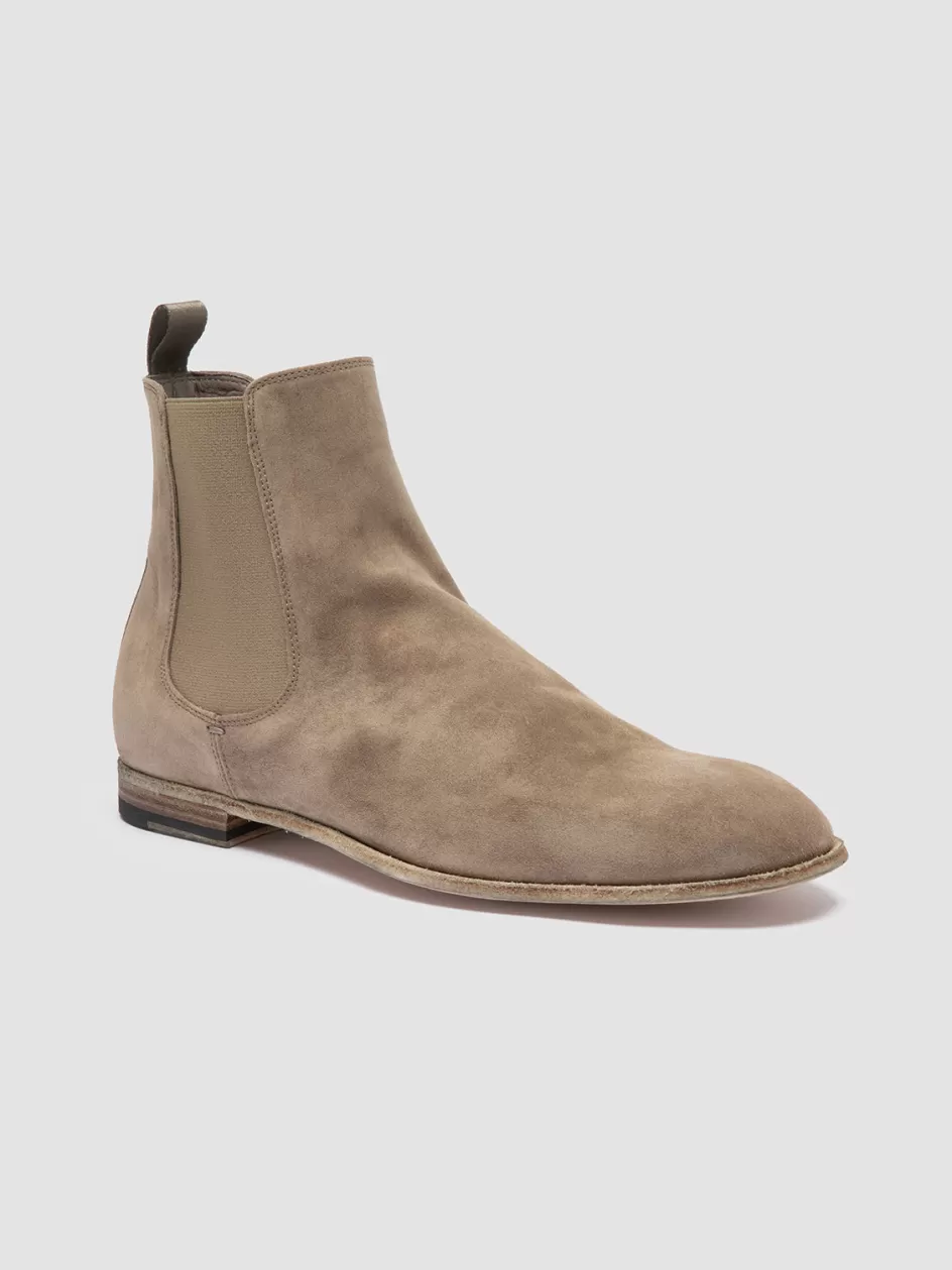 solitude_004__taupe_suede_chelsea_boots_97459.webp Officine Creative Suede Selection | Ankle Boots>SOLITUDE 004 - Suede Chelsea Boots TAUPE