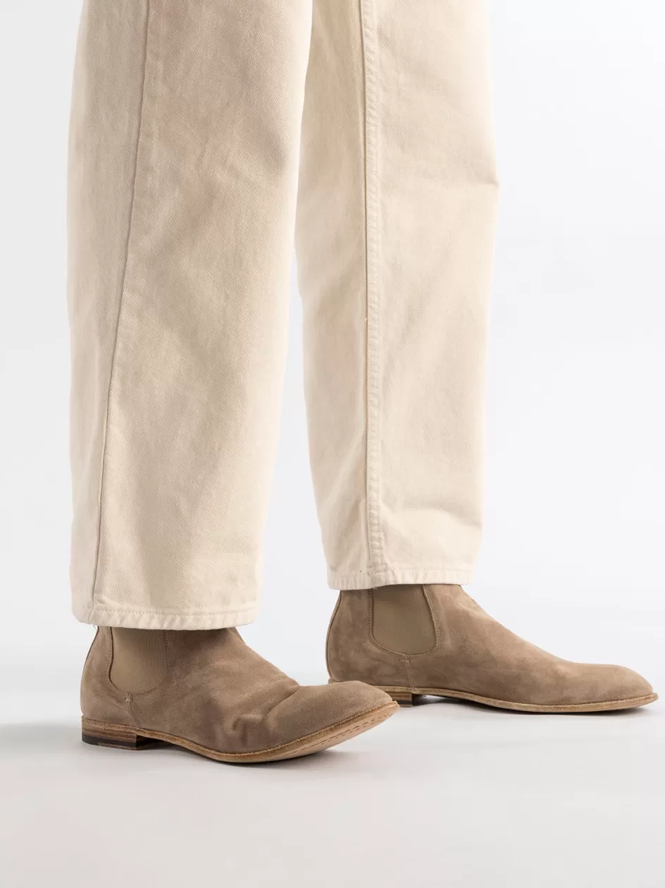 solitude_004__taupe_suede_chelsea_boots_97463.webp Officine Creative Suede Selection | Ankle Boots>SOLITUDE 004 - Suede Chelsea Boots TAUPE