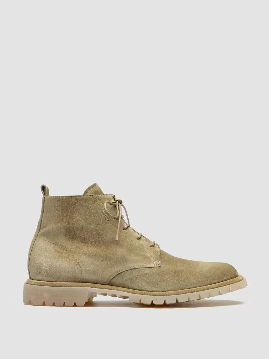Officine Creative Suede Selection | Icons>SPECTACULAR 002 - Brown Suede Lace-Up Boots TAUPE