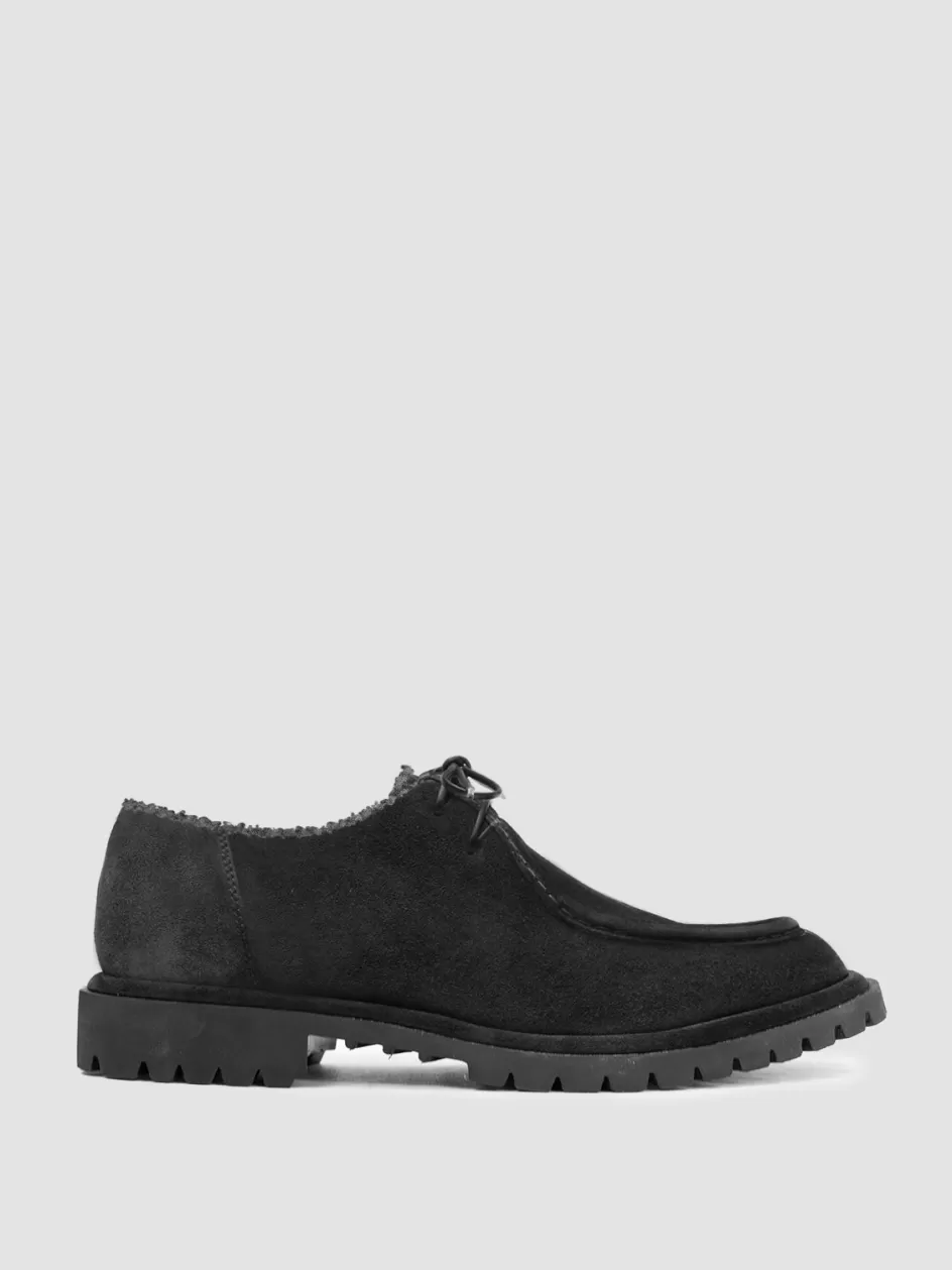Officine Creative Derbies & Oxfords | Dress Shoes>SPECTACULAR W 106 - Suede Derby Shoes BLACK