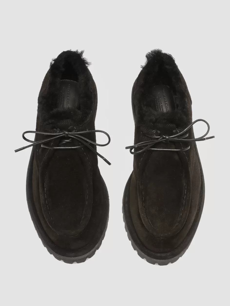 Officine Creative Derbies & Oxfords | Dress Shoes>SPECTACULAR W 106 - Suede Derby Shoes BLACK