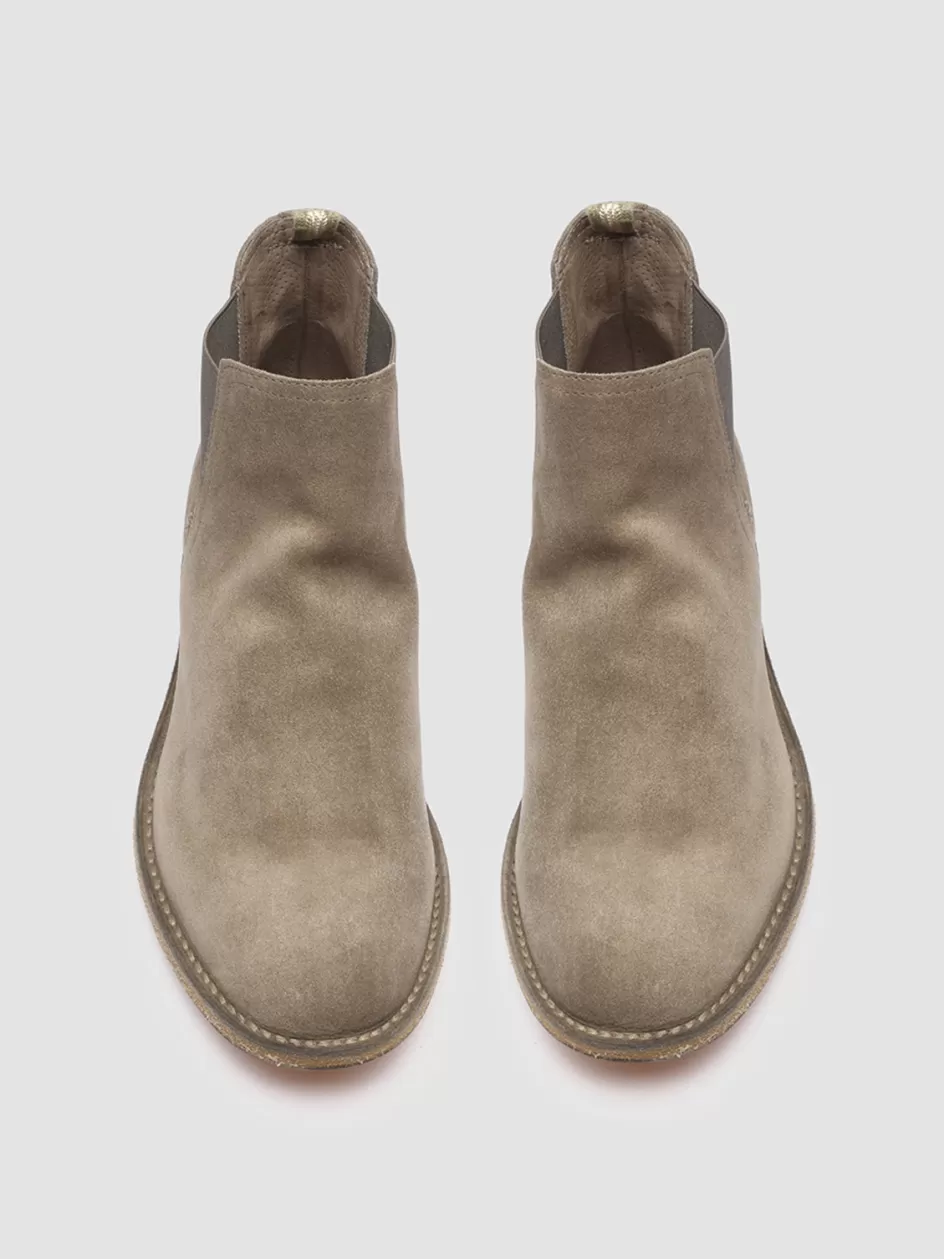 Officine Creative Ankle Boots>STEPLE 015 - Suede Chelsea Boots QUARZO