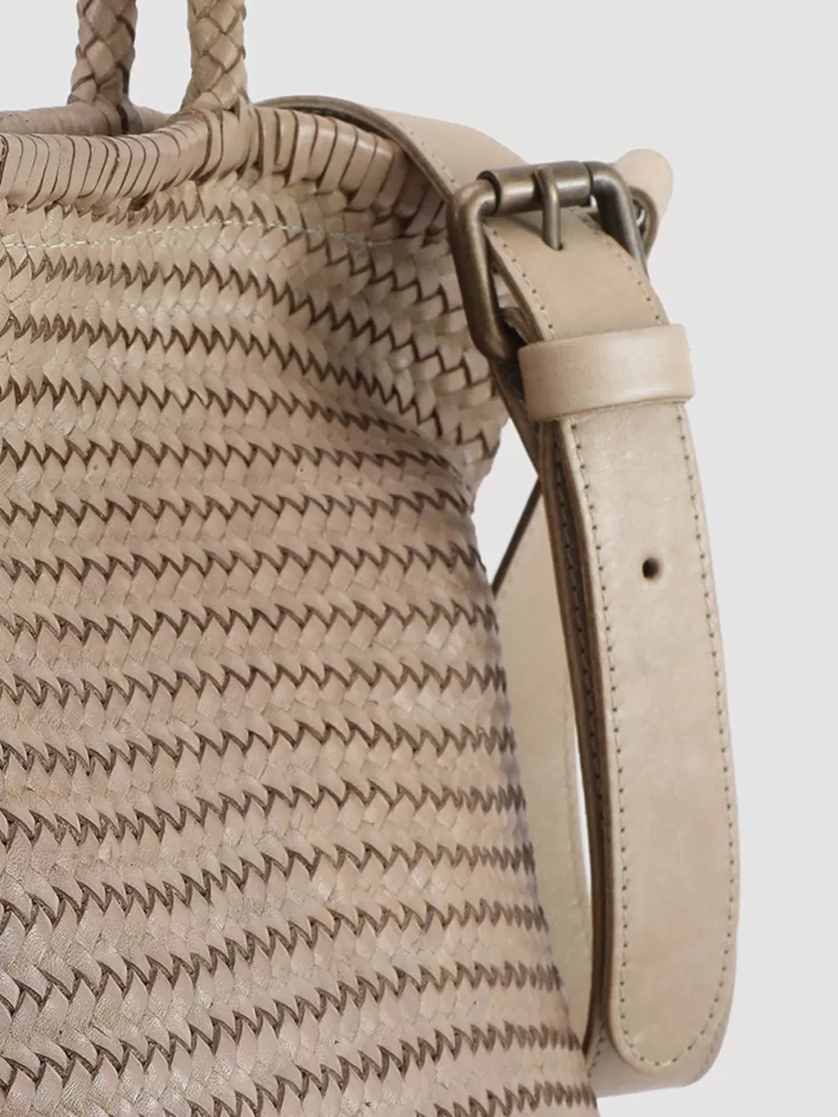 Officine Creative Bags>SUSAN 01 - Taupe Leather Tot Bag NOUN