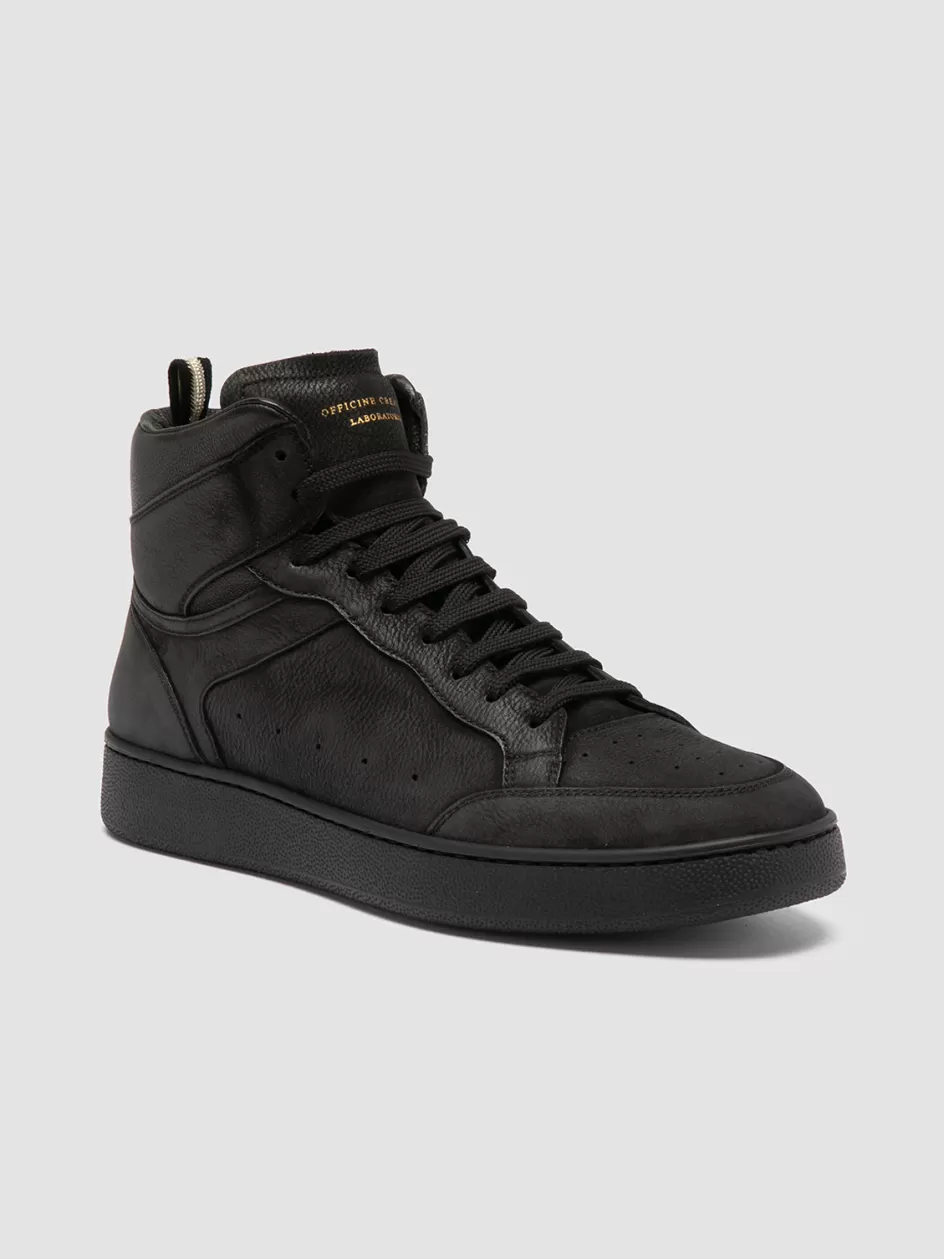 the_answer_004__black_leather_and_suede_high_top_sneakers_100833.webp Officine Creative Sneakers>THE ANSWER 004 - Leather And Suede High Top Sneakers BLACK