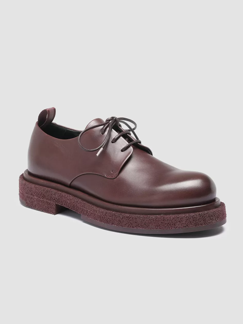 tonal_100__burgundy_leather_derby_shoes_103656.webp Officine Creative Derbies & Oxfords | Dress Shoes>TONAL 100 - Burgundy Leather Derby Shoes CHIANTI