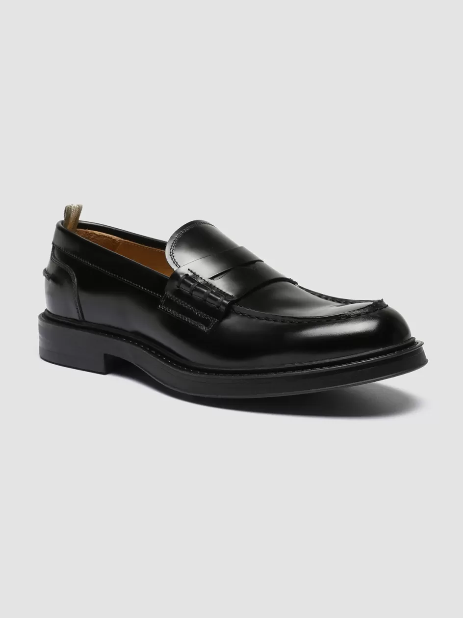 uniform_001__black_leather_loafers_101137.webp Officine Creative Loafers>UNIFORM 001 - Leather Loafers BLACK