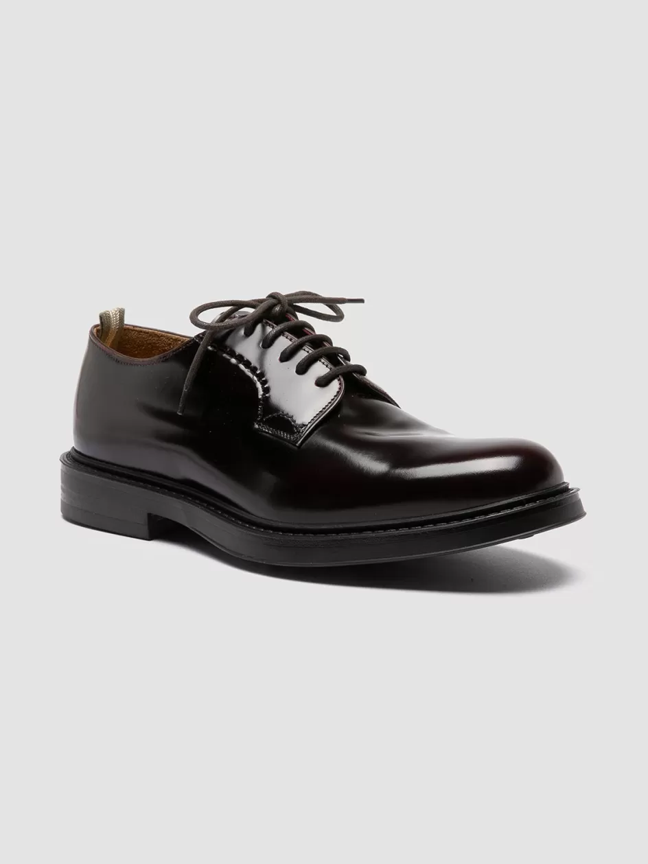 uniform_003__burgundy_leather_derby_shoes_98217.webp Officine Creative Derbies | Formal Shoes>UNIFORM 003 - Leather Derby Shoes BURGUNDY
