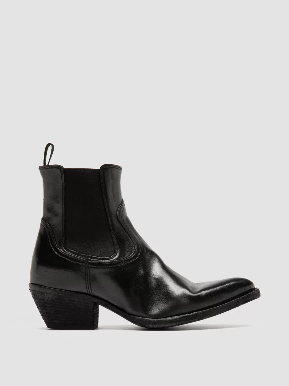 Officine Creative Icons | Boots & Booties>WANDA DD 102 - Leather Chelsea Boots BLACK