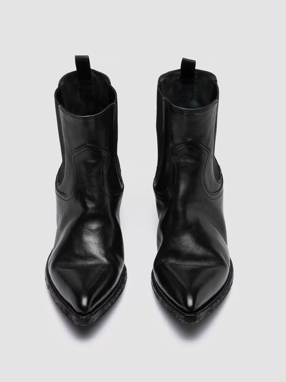 Officine Creative Icons | Boots & Booties>WANDA DD 102 - Leather Chelsea Boots BLACK