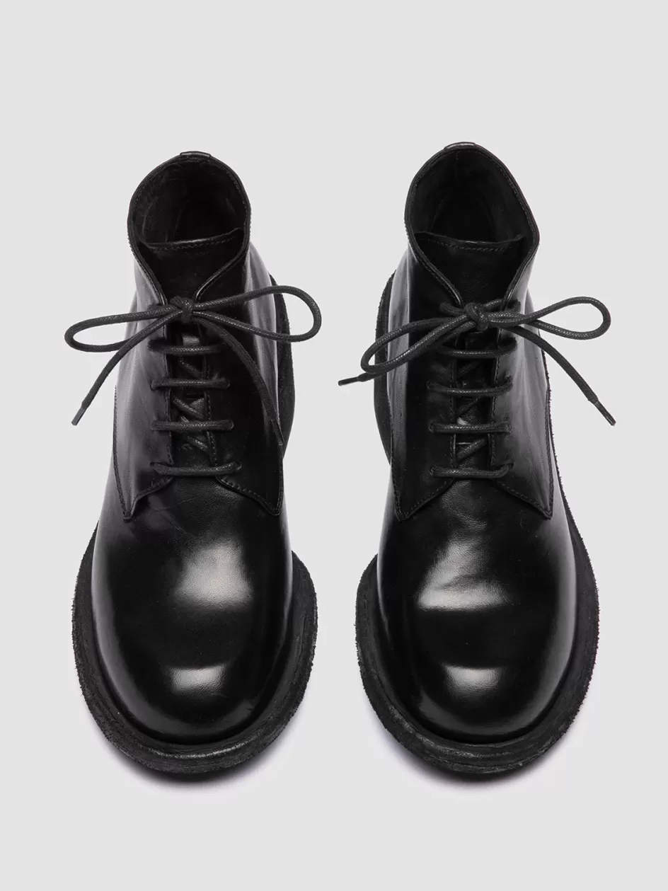 Officine Creative Derbies & Oxfords | Dress Shoes>WILDS 002 - Black Leather Chukka Boots NERO                                              